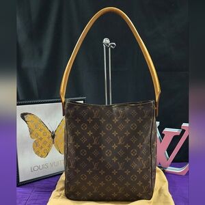 🧡💜 LOUIS VUITTON LOOPING GM MONOGRAM CANVAS SHOULDER BAG